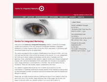 Tablet Screenshot of centreforintegratedmarketing.com